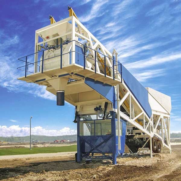 Mini Batching Plant With Pump factory